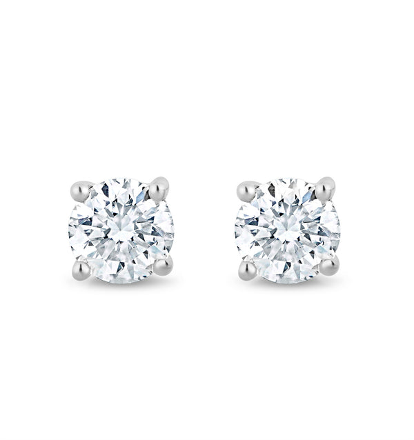 Lab Diamond Stud Earrings 0.20ct H/Si Quality in 9K Gold - 3mm